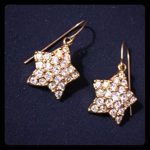 Vintage S&TC era star rhinestone earrings.